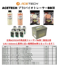 ACETECHのトレーサーBB弾！在庫復活！