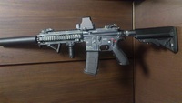 HK416　custom2　汚し塗装とアウターバレル