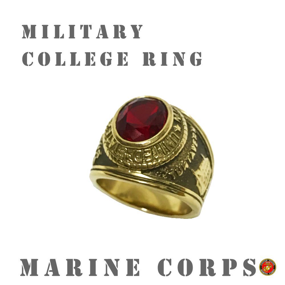 ポルタアンドゲートporta.and.gateUS MARINE CORPS/NAVY MILITARY RING/COLLEGE RING (アメリカ海兵隊＆海軍ミリタリーリング/カレッジリング)01