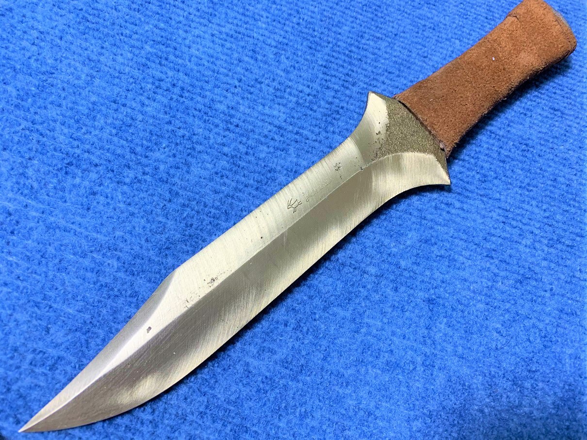 ナイフ 古く小さい折り畳みナイフ ２枚刃 ジグドボーン - キャンプ 