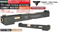 NOVA マルイG17用TTI Glock 17L スライドセット -ブラック