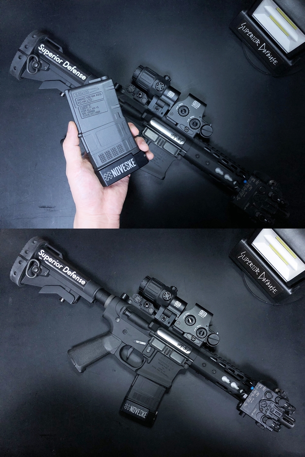 HILOG‼︎独り言‼︎さぶログ。 おっさんが始めたサバゲーへの道のりブログ:STD 電動ガン NOVESKE GEN3 N4!寄せ集めパーツ で仮組み開始!民間系ARだ!