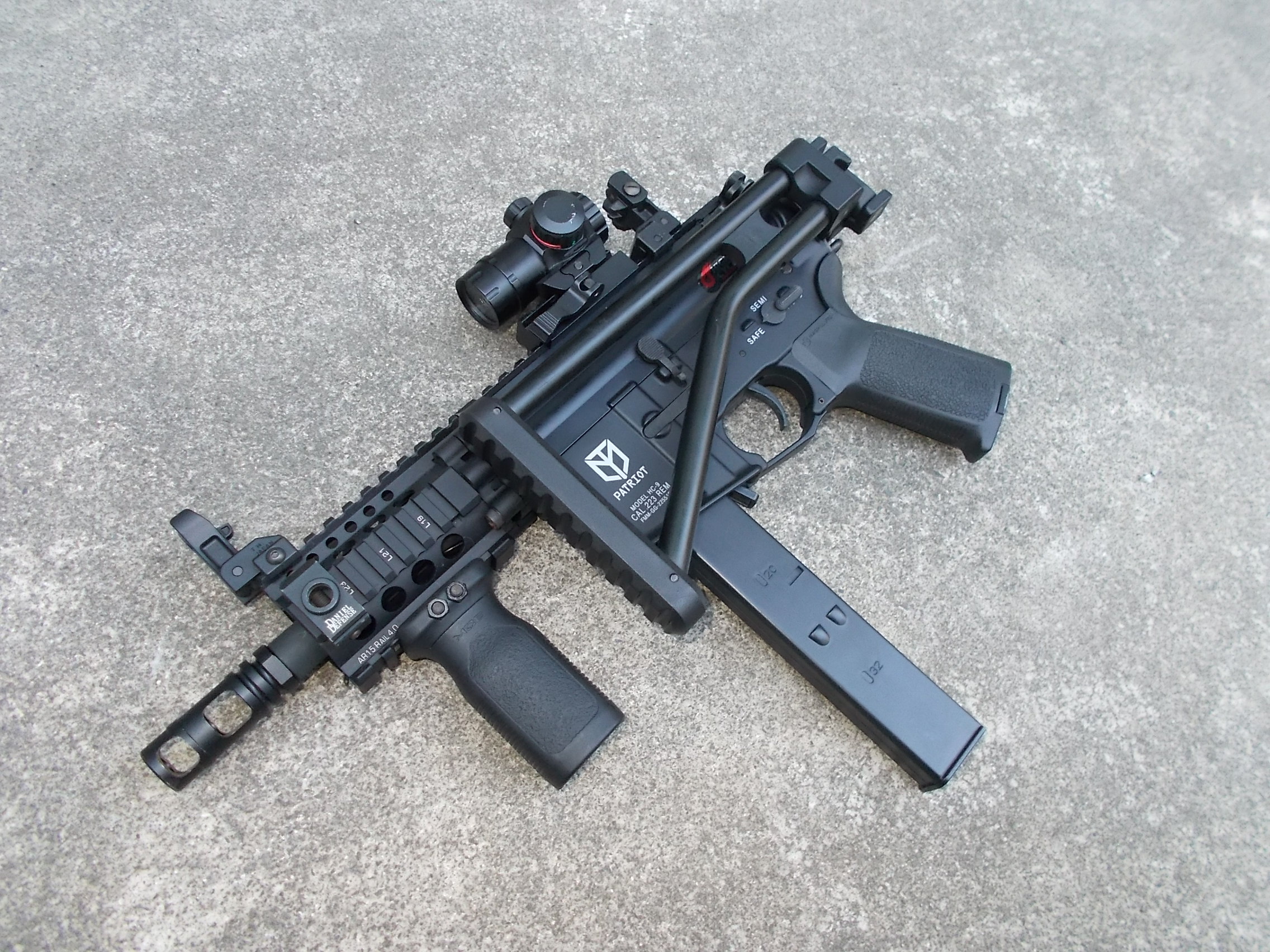 M4 パトリオット 9mmsmg + LR-300フォールディングストック