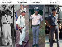 ベトナム警察の制服と階級章