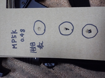 MP5KHCで0.4gBB弾と0.2gBB弾を撃ち比べました‼(^^)/