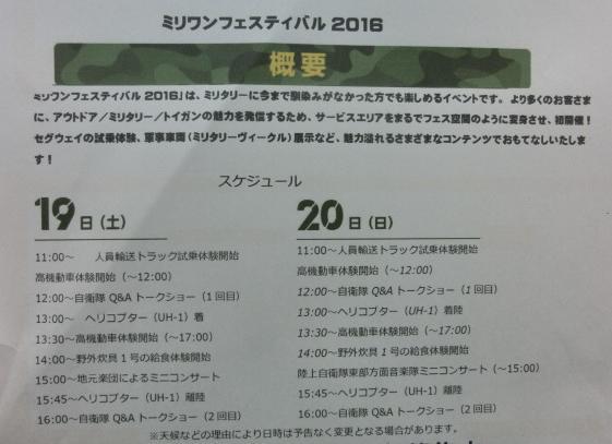 新東名浜松ＳＡでミリイベント！