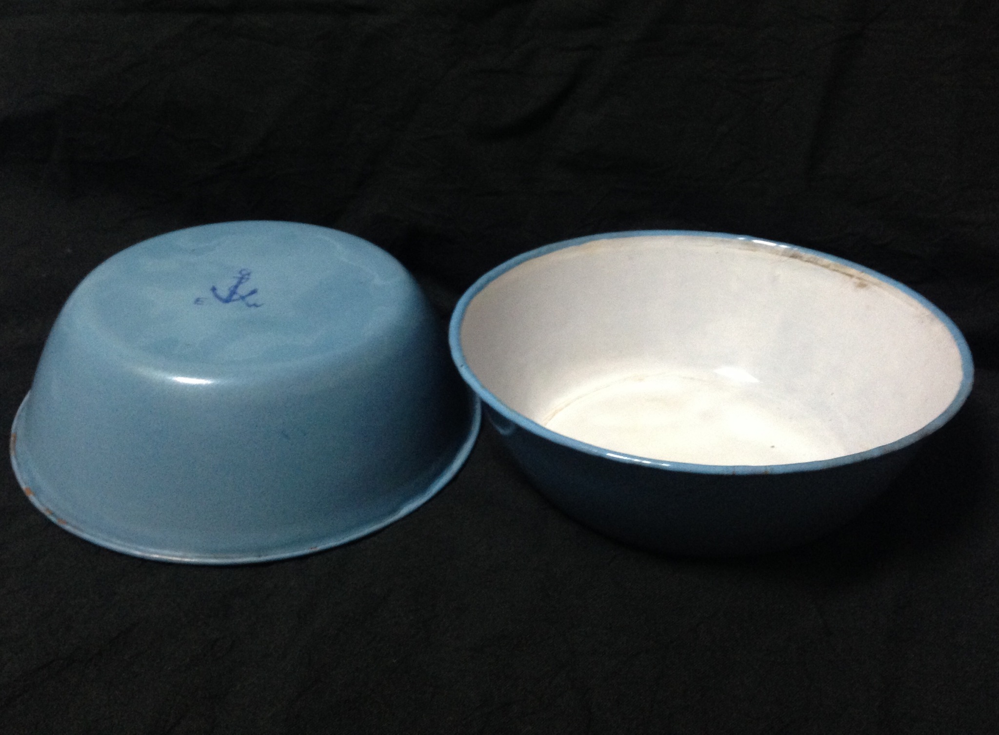 寛永第一衣糧廠:日本海軍 下士官兵用食器(中の食器碗・食器皿)