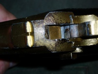 亜鉛合金製モデルガン（オート）用　真鍮削り出し　ファイアリングブロック