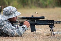 【実銃】M14 EBRの射撃（日米共同演習）