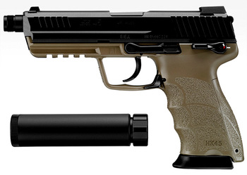 サイレンサーに対応した、HK45のバリエーションモデル　再入荷