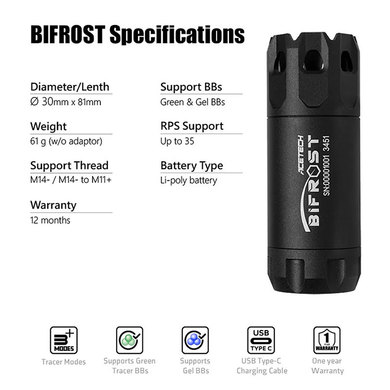 トレーサー機能に加えてRGBのLEDを使用することで七色に発光させることができるマズルフラッシュ/トレーサーユニット トレーサー機能に加えてRGBのLEDを使用することで七色に発光させることができるマズルフラッシュ/トレーサーユニット
