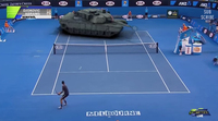 [テニス全豪オープン 2015] ノバク・ジョコビッチ選手 vs M1 エイブラムス戦車