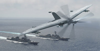 DARPA、戦術運用偵察ステーション開発計画のイラストに海自護衛艦「はるさめ (DD-102) 」の入った写真を使用