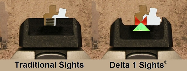 1911＆GLOCK ピストル用の照準装置「Delta 1 Sights」