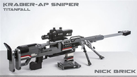LEGO ブロックで精巧に再現、実寸大 Titanfall「Kraber-AP」スナイパーライフル