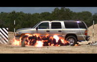 C4 爆薬にも耐える SUV 簡易取付「Zulushield 1600」の実験映像