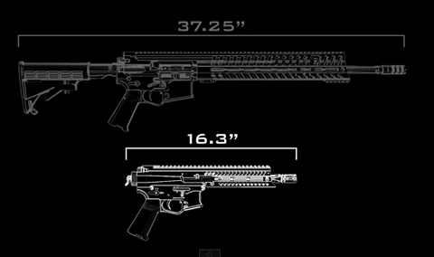 AR ライフルのデザイン特性を生かした POF-USA 9mm PSG