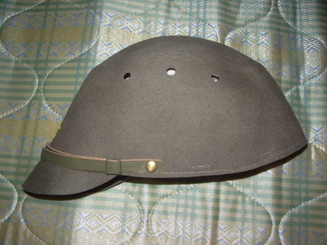 個人業者Ｆさま製 複製 日本陸軍 フェルト製戦闘帽（明緑褐色生地仕様）