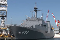 海上自衛隊 敷設艦 むろと引渡し式・自衛艦旗授与式