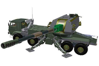 ロシア初の装輪榴弾砲が9月の展示会でプレミア予定