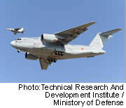 次期輸送機(XC-2)の試作2号機が初飛行に成功＝防衛省技本