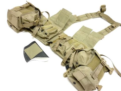 LBT-1961G Load Bearing Chest Rig with/ Zipper Tan499