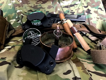 Military Cigar and Dip Can