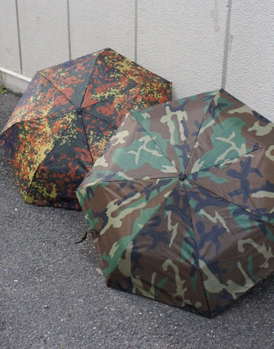 迷彩　ワンタッチ折りたたみ傘