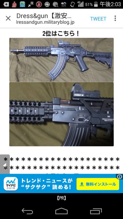 DRESS＆GUN　AK＆M4ミックスカスタムコンテスト