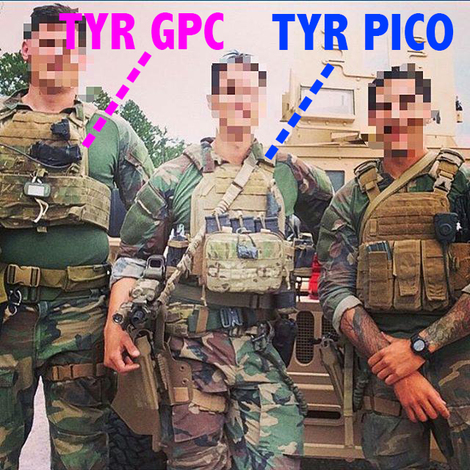 TYR PICO Assaulters Plate Carrier- 2×2,2×4 PALS Adapter