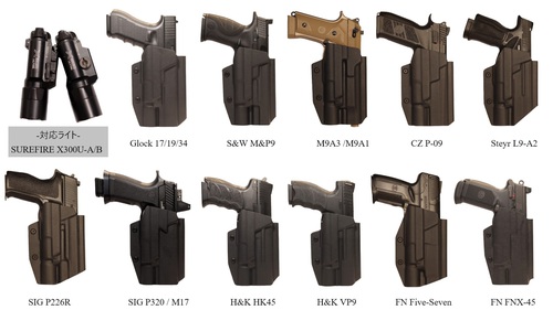 六七五 -ミリタリー・アウトドア-:SIG M17 ＋ X300Uライト専用カイデックスホルスター