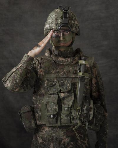 軟弱者の韓国軍装備:陸軍迷彩服(花崗岩迷彩)