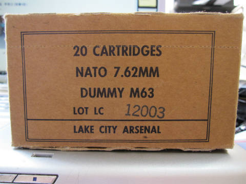 M63 NATO 7.62mm ダミー・カートリッジ(M63 NATO 7.62mm Dummy Cartridges)