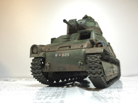 【プラモ】1/35 ソミュアS35騎兵戦車 第17竜騎兵連隊 タミヤ