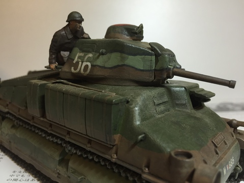 【プラモ】1/35 ソミュアS35騎兵戦車 第17竜騎兵連隊 タミヤ