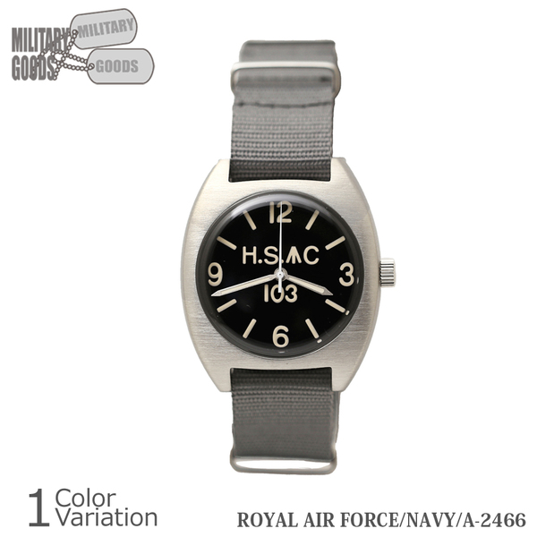 SWAT「M.R.C. WATCH CO. 103 ROYAL AIR FORCE NAVY H.S. 文字盤」