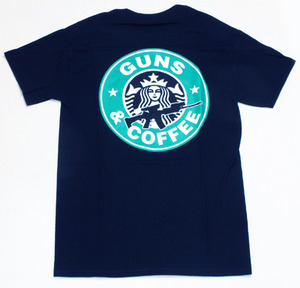 GUNS & COFFE M4ロゴTシャツ