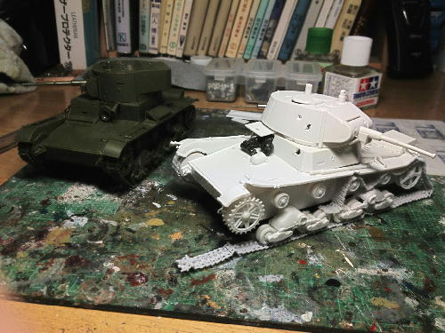 【ﾌﾟﾗﾓ】ズベズダ&ミラージュ T-26軽戦車 フィンランド軍仕様