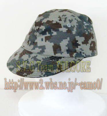 航空自衛隊デジタル迷彩日本軍型略帽（帽垂れ、アゴヒモ付）
