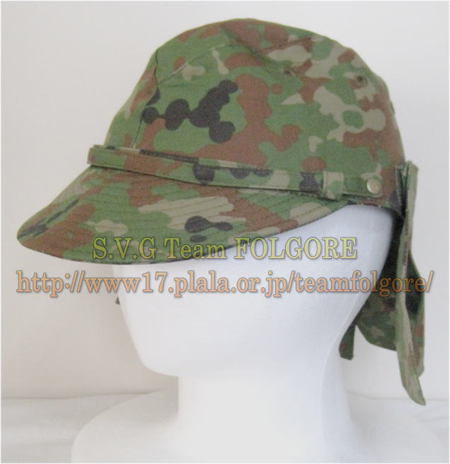 オリジナル迷彩日本軍型略帽。