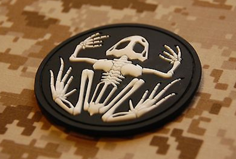 US Navy Seals  Frogman 3D PVC Patch Frog Skeleton Velcro