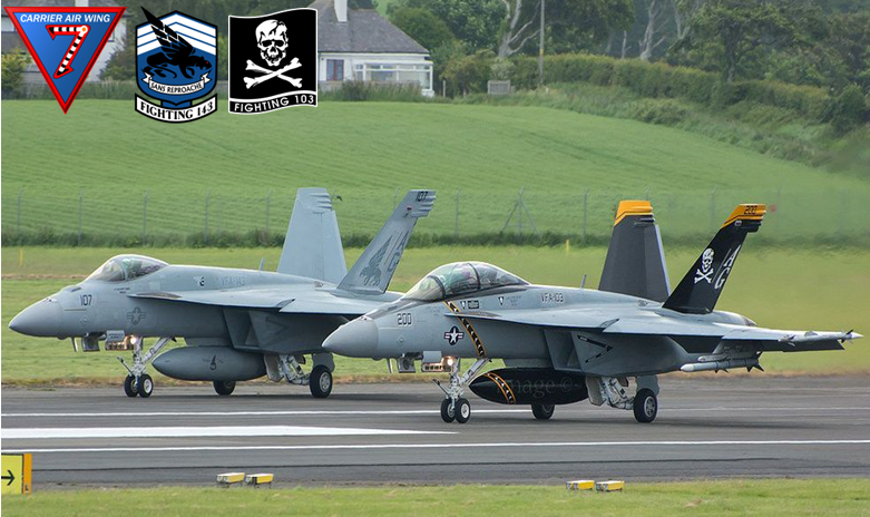 キャリアウイングセブンの戦闘攻撃飛行戦隊機４８機は強大な破壊力と絶大な迎撃力を誇る