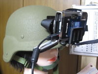 ヘルメットカメラマウント作ってみた。