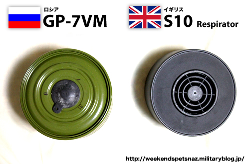 ガスマスク対決 ロシア製GP-7VM VS イギリス製S-10