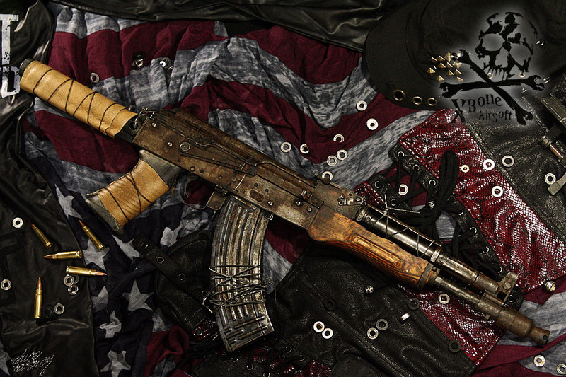 X Bone Airsoft のブログ:【終末！】錆だらけのAK作った！！
