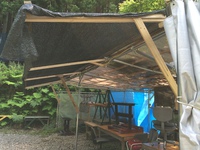 やっと屋根補強(´･_･`)