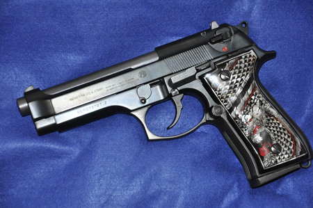 マルシン創業35周年記念モデル ベレッタ M92F パールインレイ実銃グリップ-
